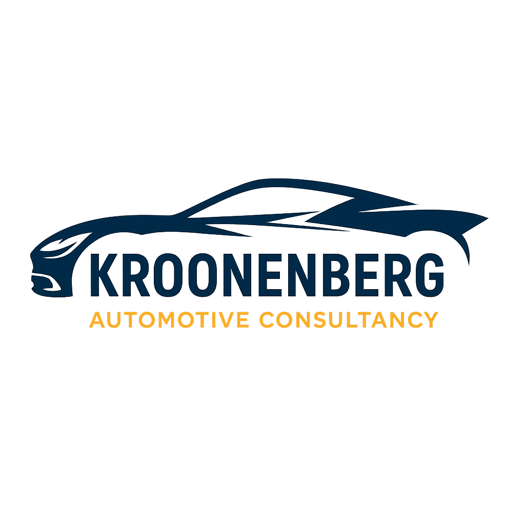 Kroonenberg Automotive Consultancy – logo met autolijn